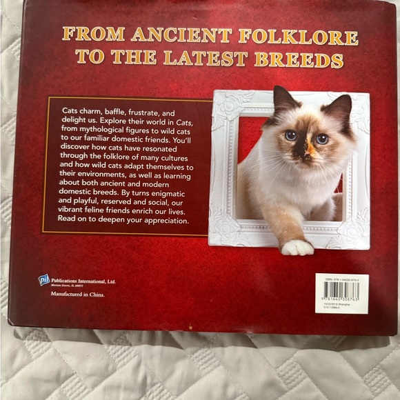Cats Coffee Table Book Hardcover Cat Book Breeds History Folk Lore - Picture 2 of 5